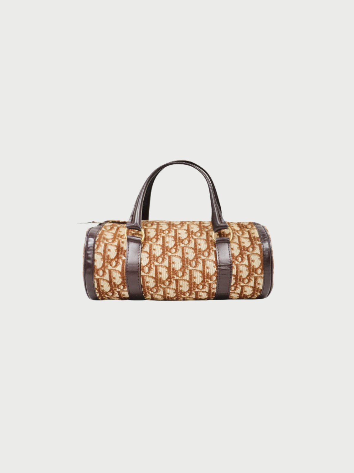 Christian Dior 2000s Brown Trotter Canvas Handbag