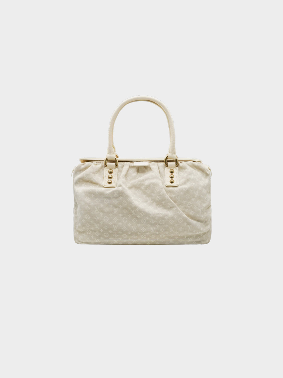 Louis Vuitton FW 2005 Biege Monogram Trapeze Handbag