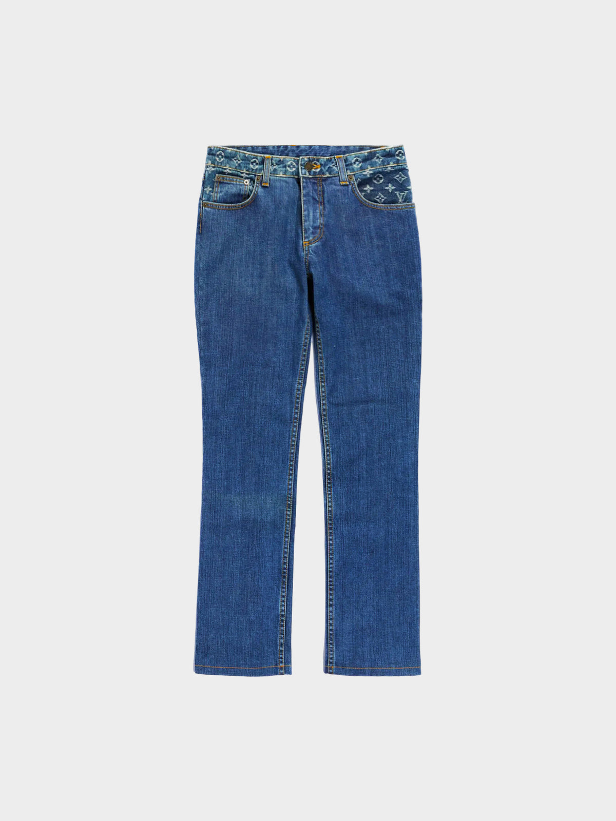 Louis Vuitton by Marc Jacobs Cruise 2006 Blue Denim Monogram Jeans