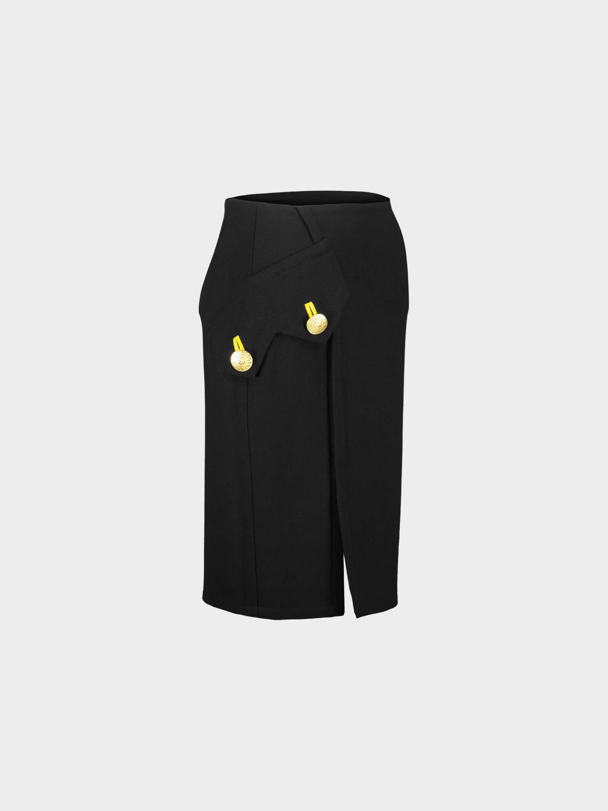 Versace FW 2011 Black Wool Pencil Skirt