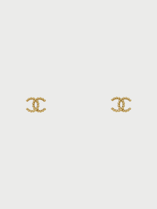 Chanel 2022 Gold Plated Metal COCO Earrings
