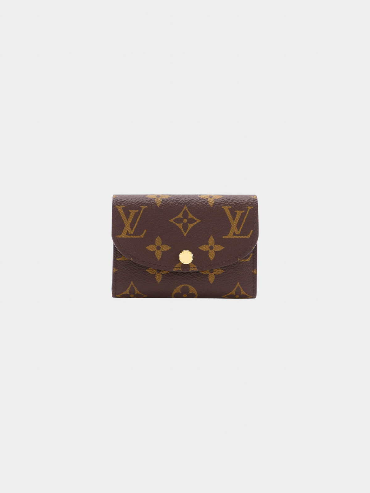 Louis Vuitton 2010s Brown Fuchsia Monogram Portomone Rosalie Coin Purse