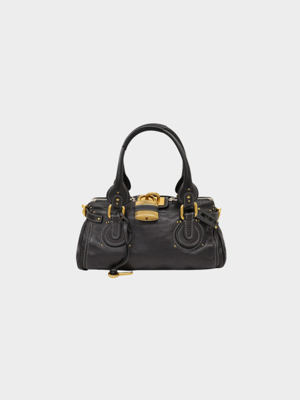 Chloé 2000s Black Leather Paddington Bag
