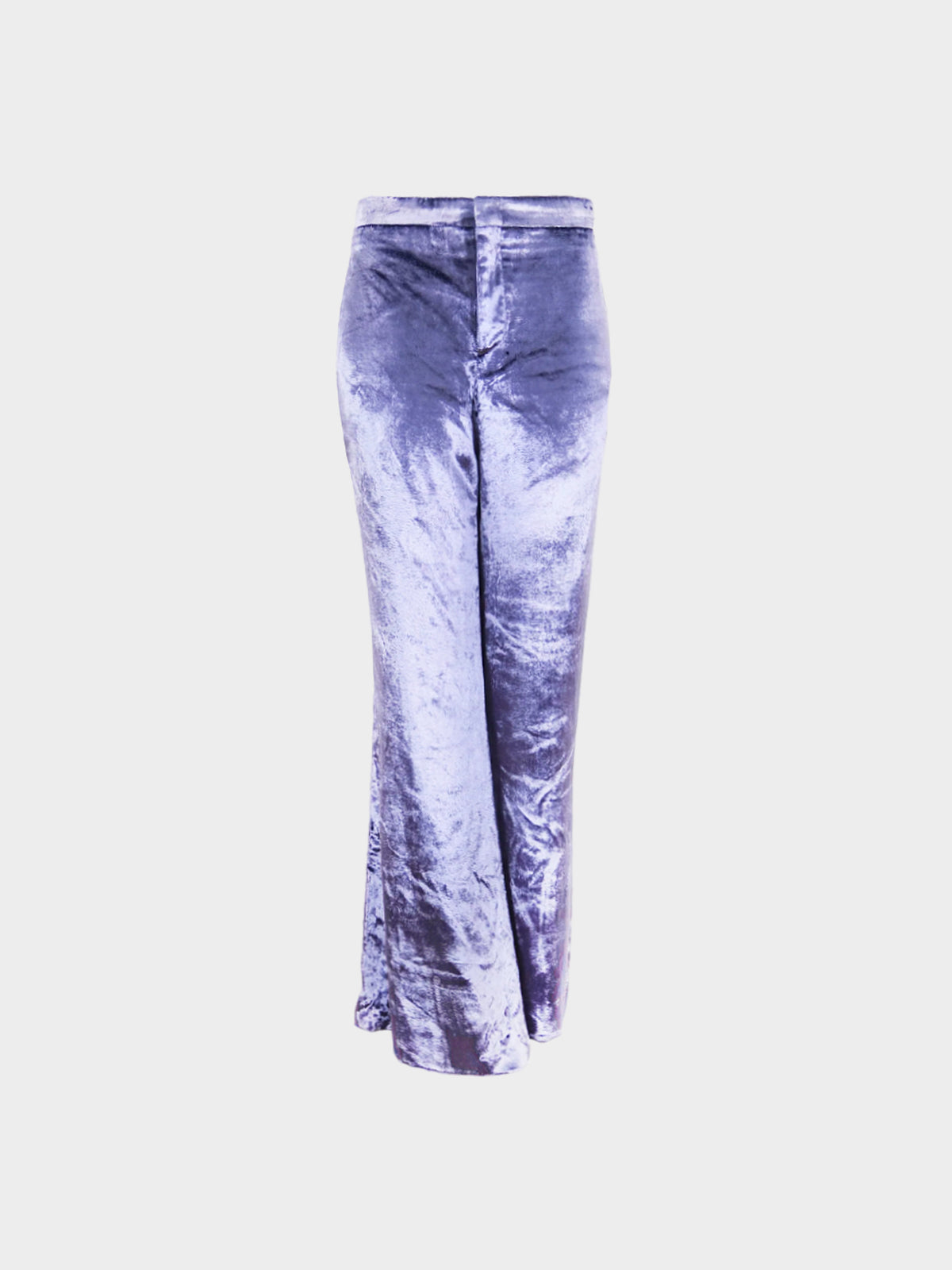 Gucci by Tom Ford FW 1999 Runway Lavender Velvet Flared Pants
