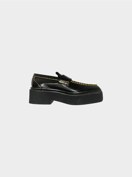 Céline 2014 Contrast Stitching Platform Loafers