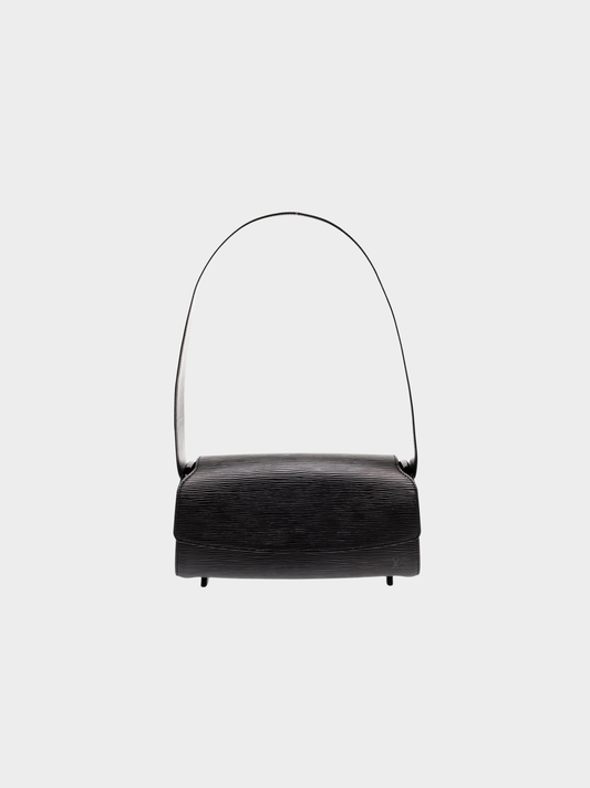 Louis Vuitton 2000s Black Epi Leather Nocturne Shoulder Bag