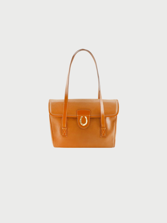 Gucci 1980s Brown Calfskin Old Gucci Tote Bag