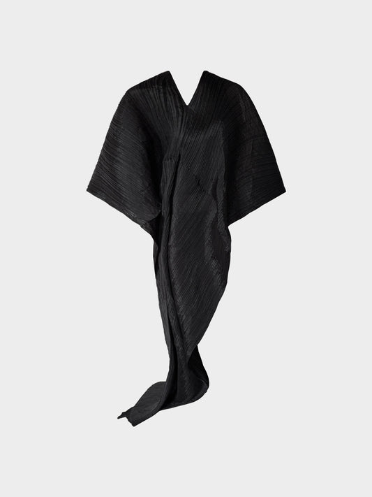 Issey Miyake Pleats Please FW 2000 Black Madame-T Cape Shawl