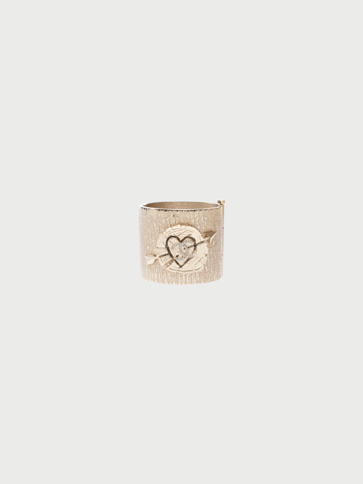 Chanel 2019 Gold Metal CC Cuff Bracelet