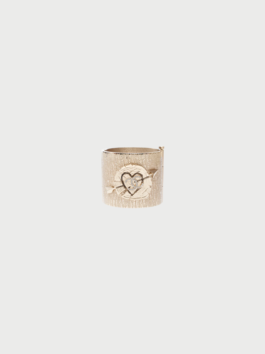 Chanel 2019 Gold Metal CC Cuff Bracelet