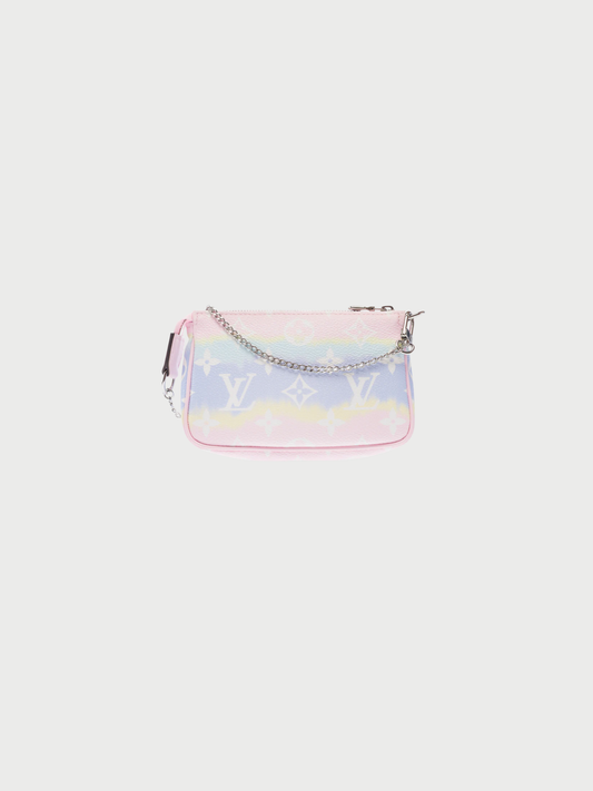 Louis Vuitton 2020 Pink Monogram Canvas Mini Pochette Accessoires Escale