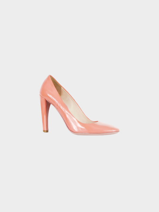 Prada 2010s Pastel Pink Patent Leather Pumps