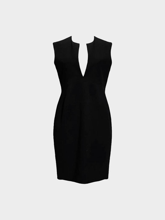 Celine 1995 Black Viscose Dress
