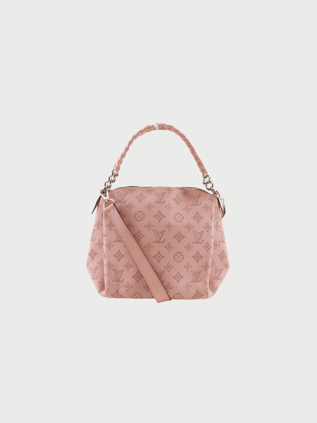 Louis Vuitton 2018 Magnolia Pink Monogram Mahina Babylon Chain BB Shoulder Bag