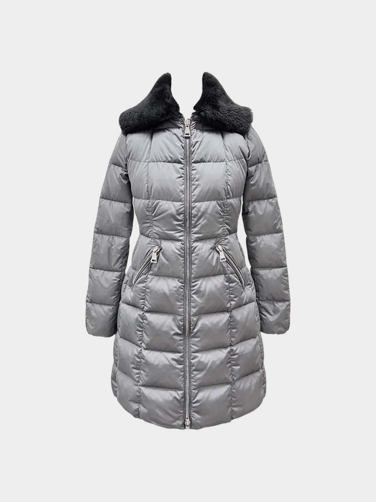 Moncler 2017 Grey Davidia Giubbotto Down Filled Coat