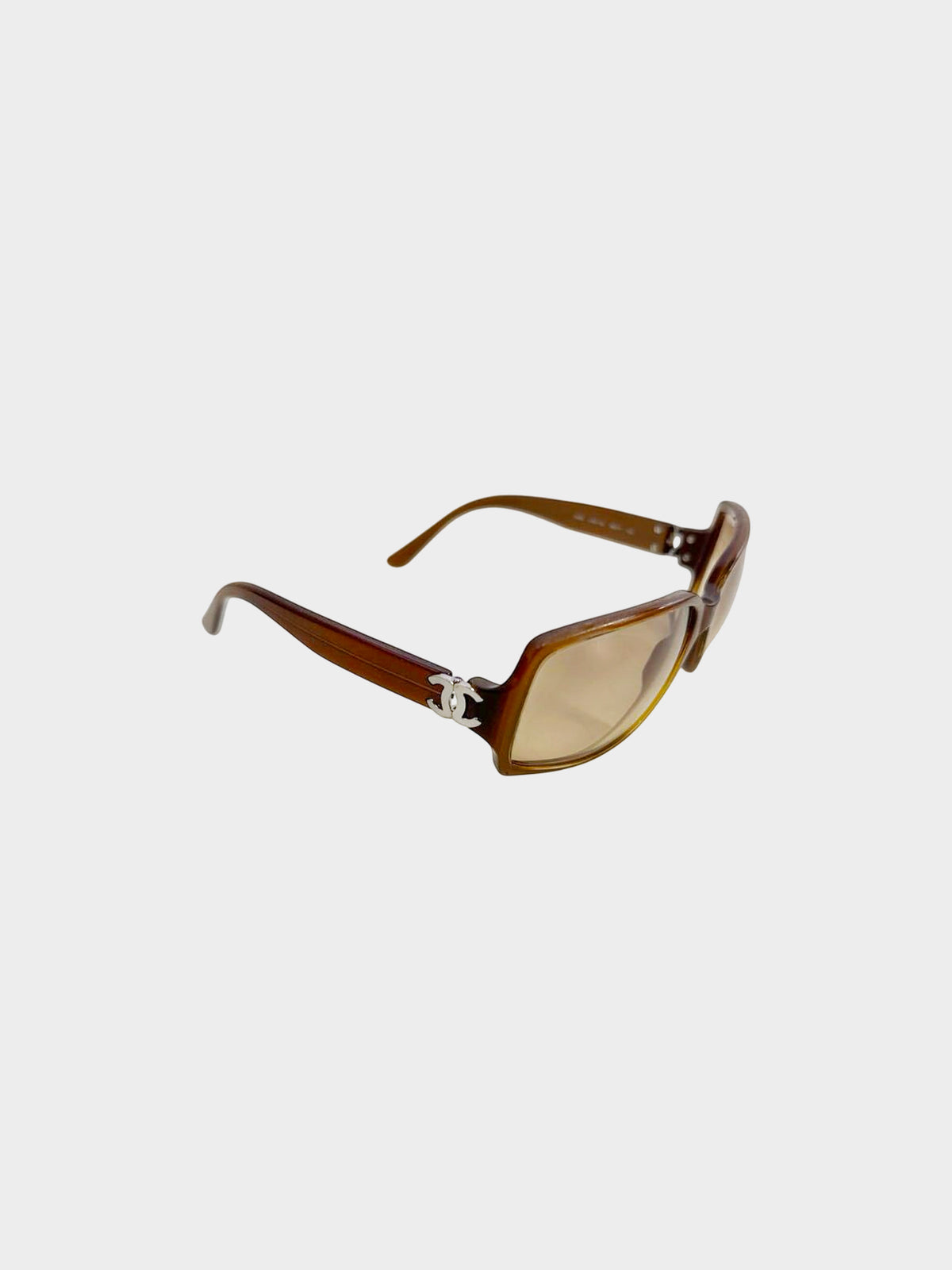 Chanel 2000s Brown CC 5030 Sunglasses