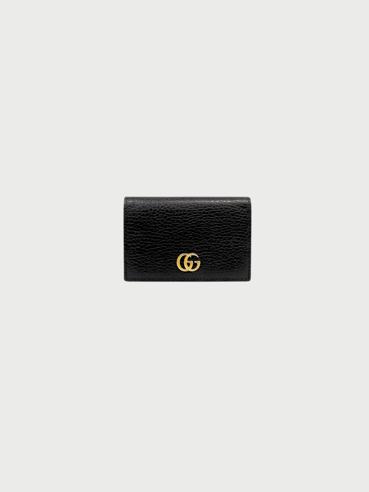 Gucci 2010s Black Leather GG Marmont Card Case