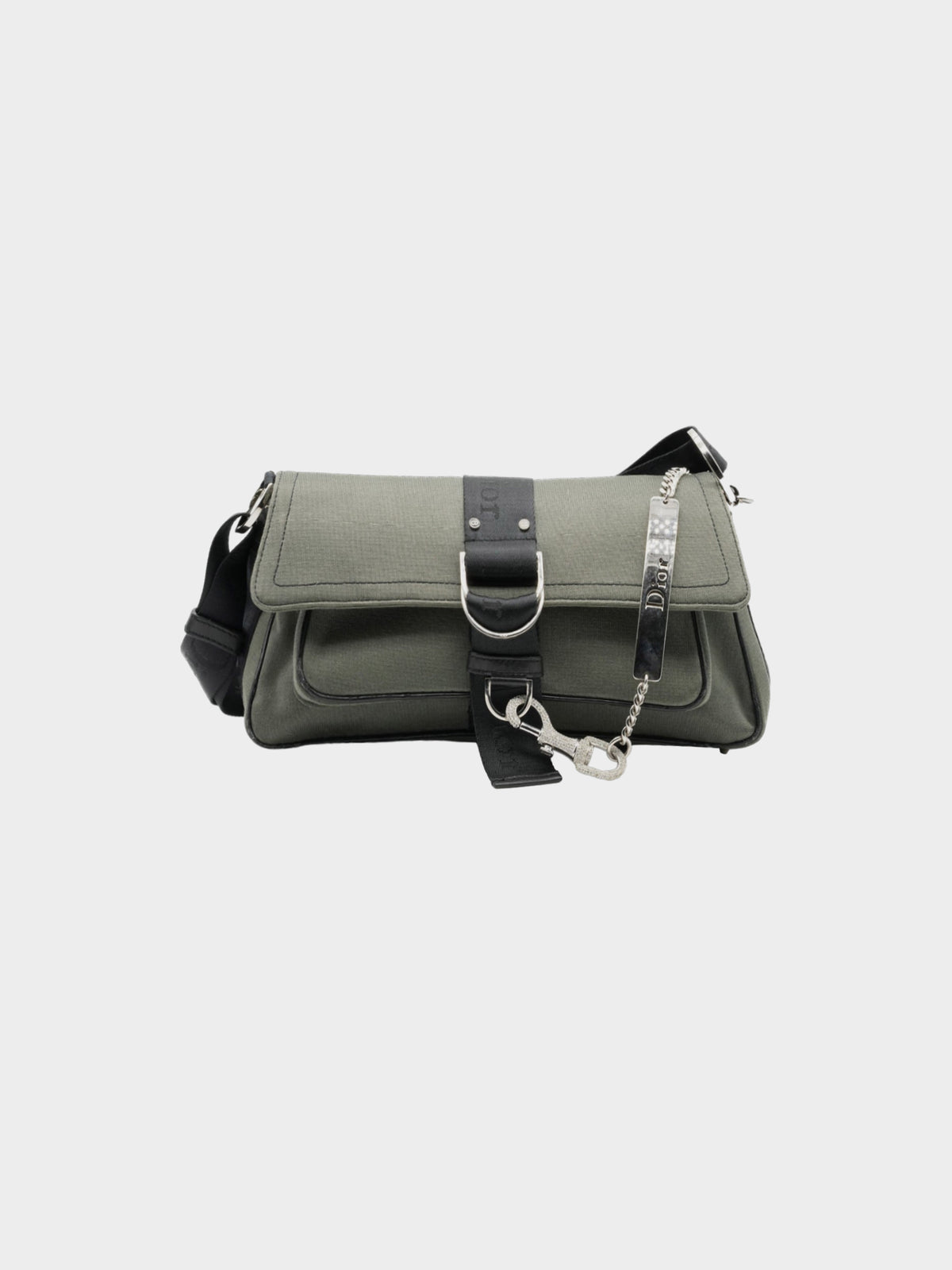 Christian Dior by John Galliano SS 2003 Olive Jersey Hardcore Bag