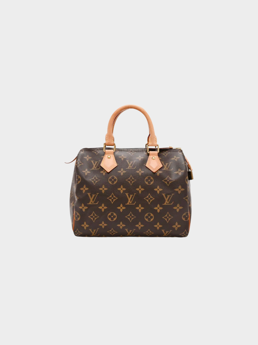Louis Vuitton 1990s Brown Monogram Canvas Speedy 25 Handbag