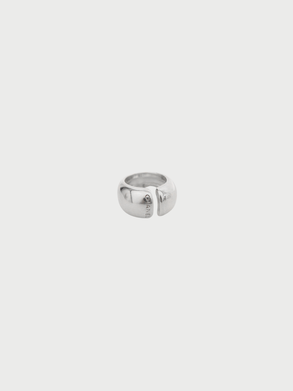 Chanel 2000s Silver 925 Logo Ring
