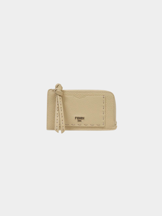 Fendi 2010s Ivory Leather Peekaboo Fragment Case