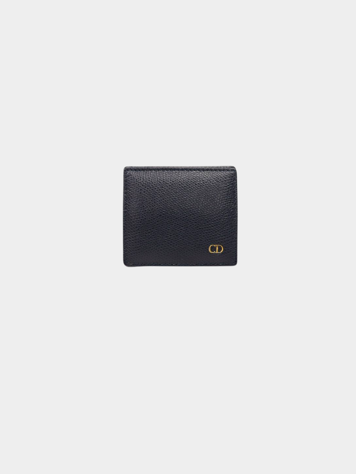 Christian Dior 2000s Navy CD Leather Coin Case