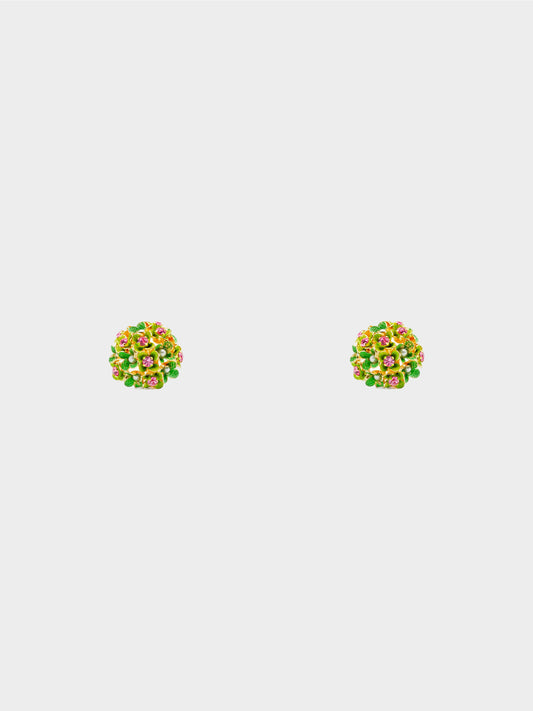 Christian Dior 1967 Vintage Floral Clip-On Earrings