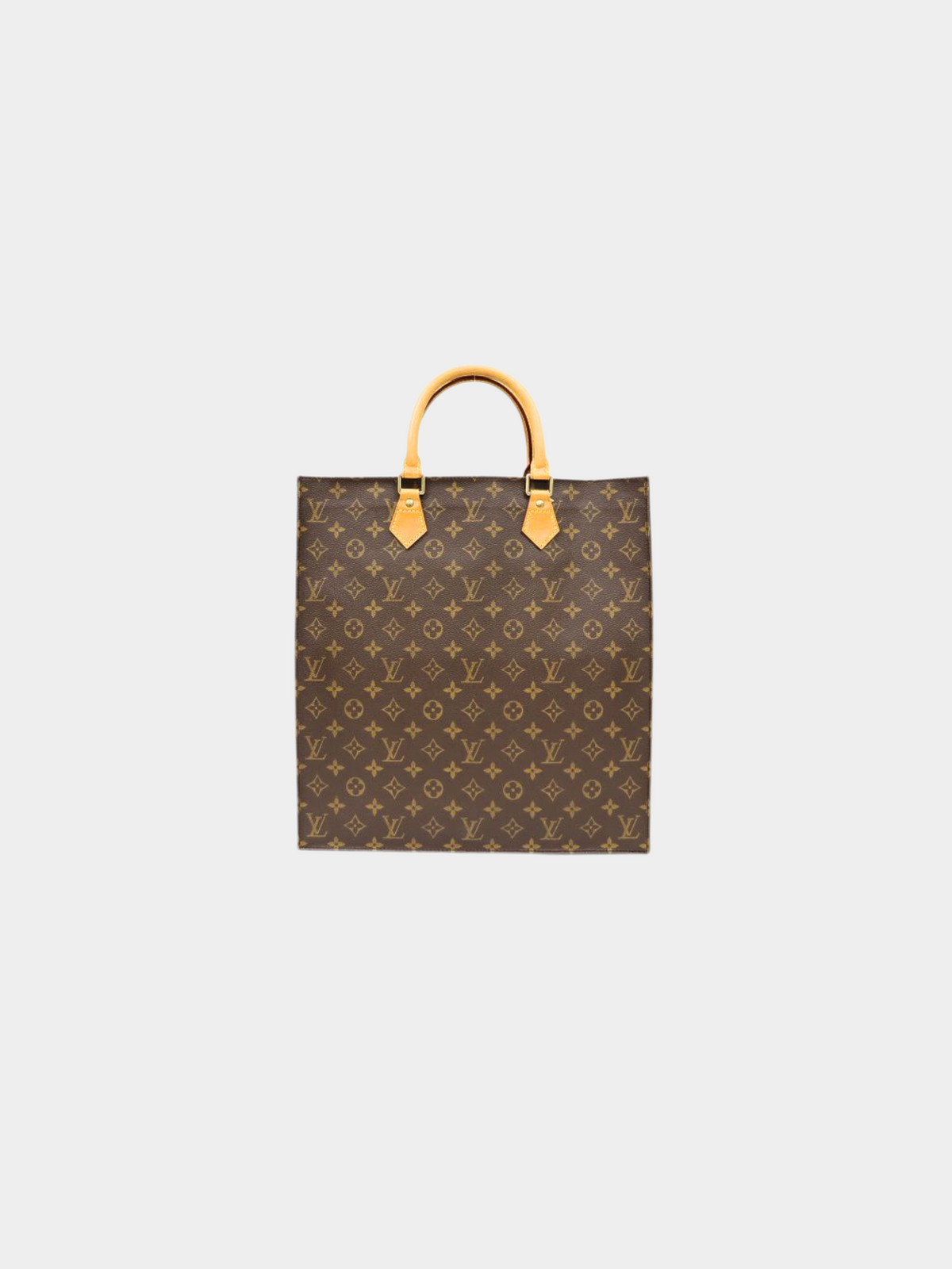 Louis Vuitton 2000s Brown Monogram Sac Plat Tote Bag