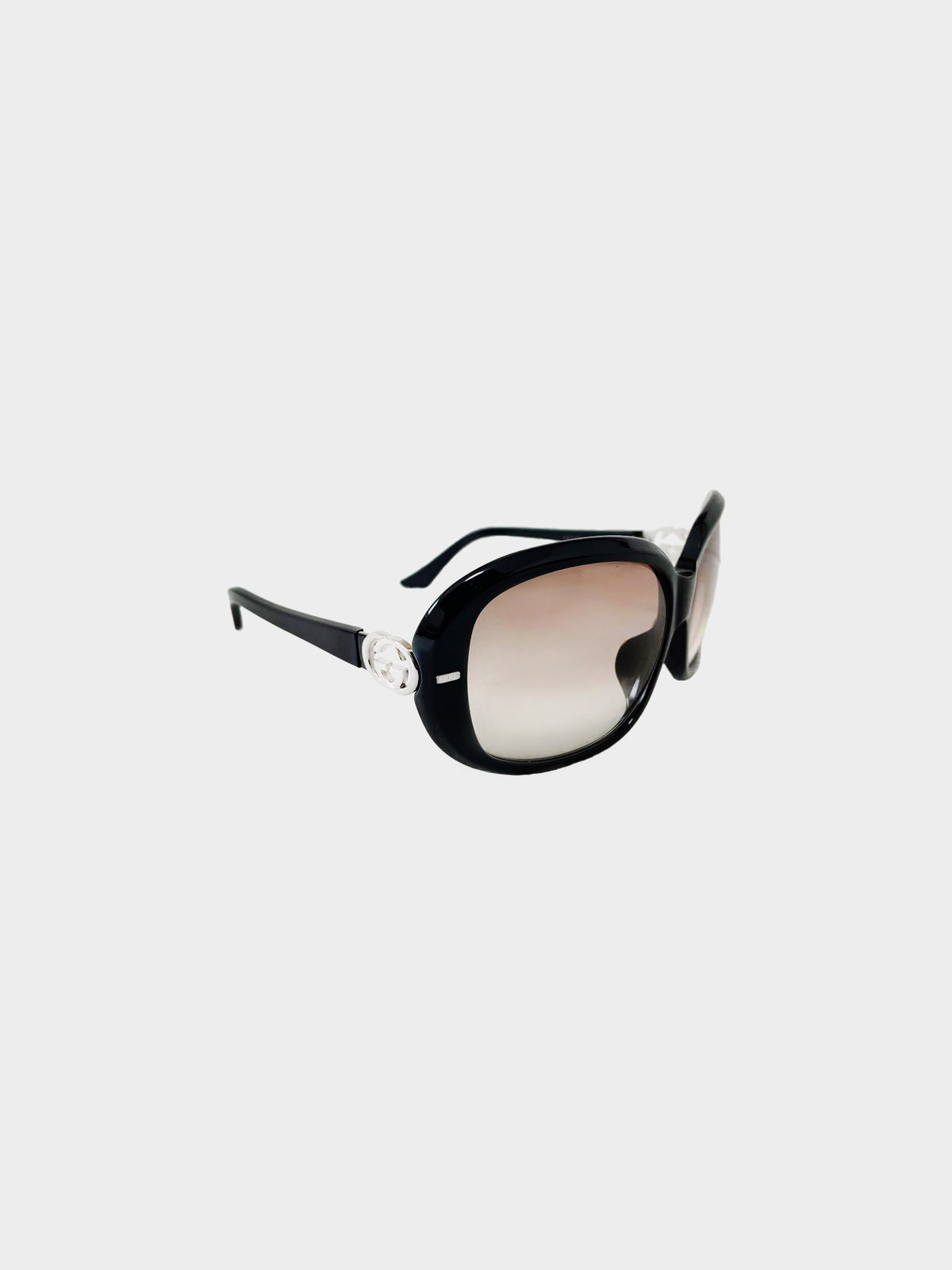 Gucci 2000s Black GG 2994 Shield Sunglasses