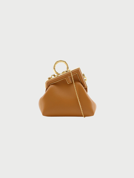 Fendi 2020s Leather Nano First Shoulder Bag