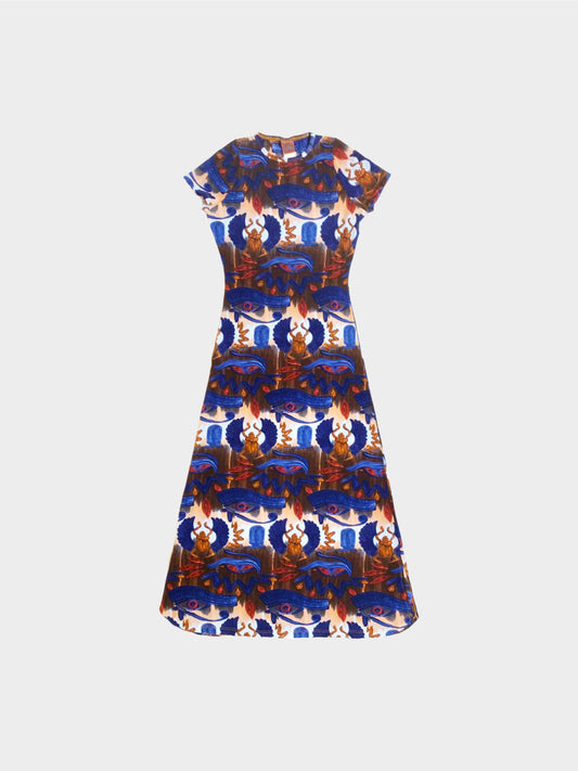 Jean Paul Gaultier 1990s Eye of Horus Tattoo Dress