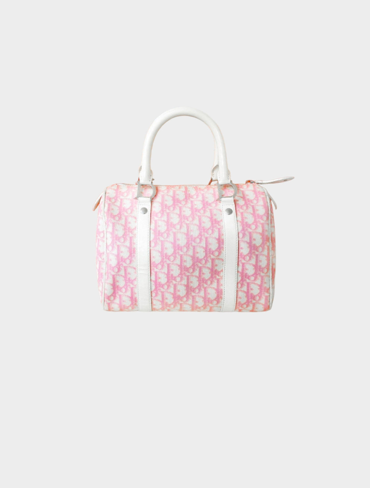 Christian Dior 2000s Pink Trotter Mini Boston Bag