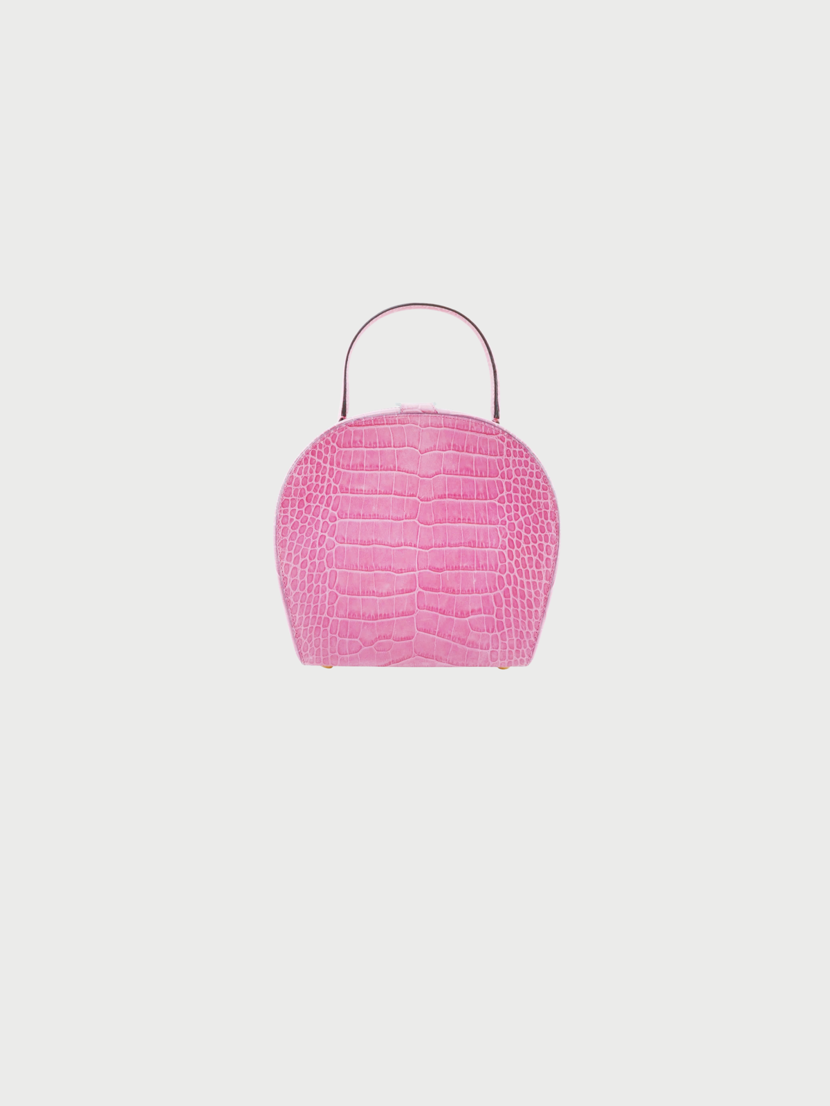 Celine 2000s Raspberry Pink Embossed Leather Handbag