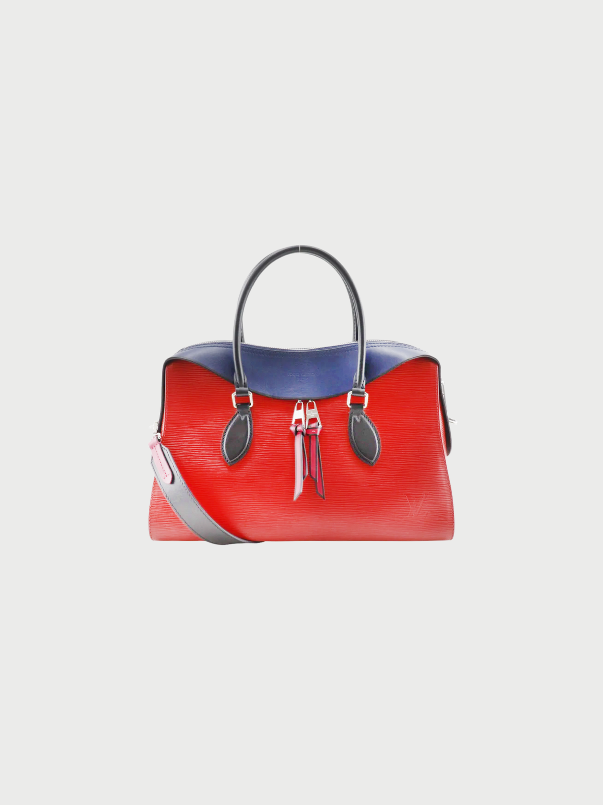 Louis Vuitton 2018 Red Navy Epi Leather Tuileries Tote Bag