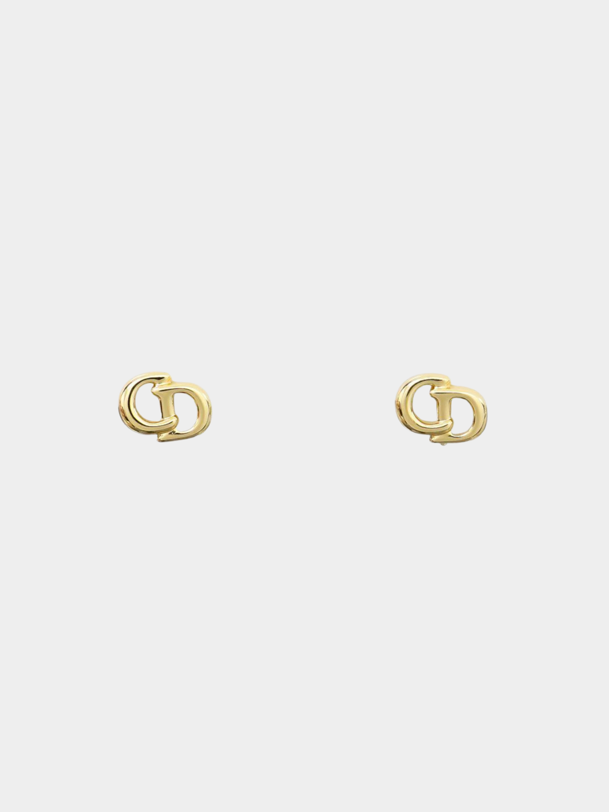 Christian Dior 2000s Gold CD Earrings