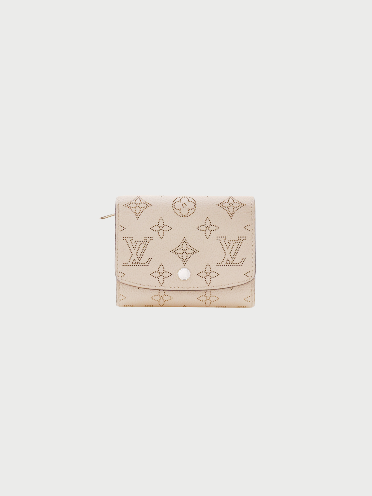 Louis Vuitton 2018 Grey Mahina Leather Iris Compact Wallet