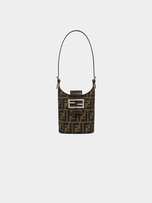Fendi 2000s Brown Zucca Mini One-Shoulder Bag