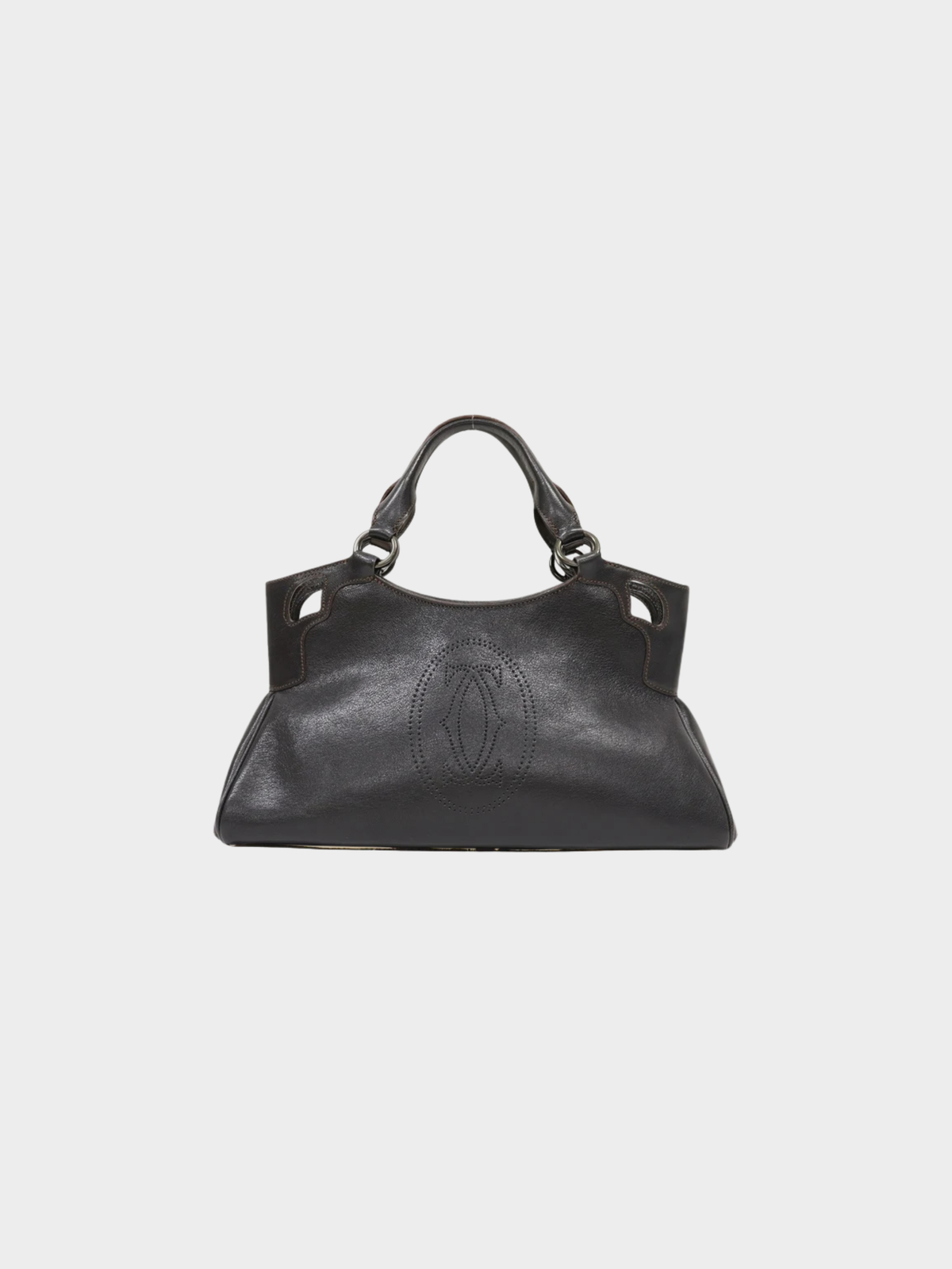 Cartier 2000s Black Leather Marcello Handbag