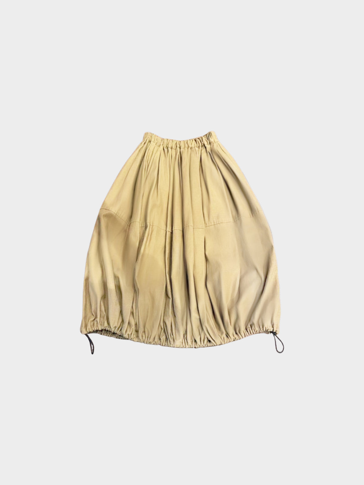 Junya Watanabe CDG 2017 Brown Drawstring Balloon Skirt