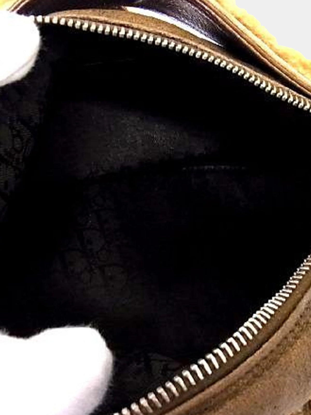 Christian Dior 2002 Fur Flight Brown Bag