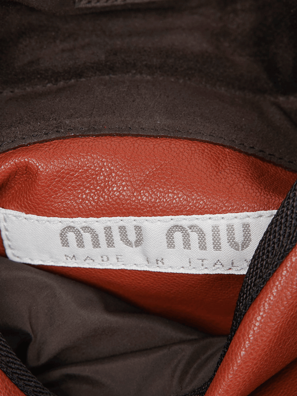 Miu Miu FW 1999 Orange Leather Waist Bag