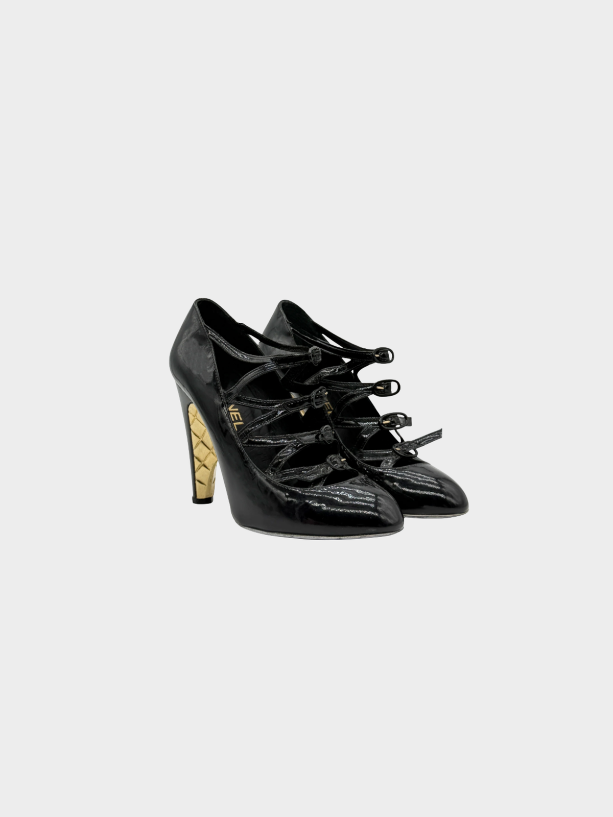 Chanel FW 2007 Black and Gold Pumps