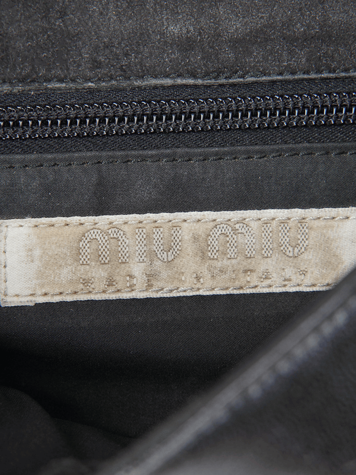 Miu Miu FW 1999 Black Leather Mesh Bag