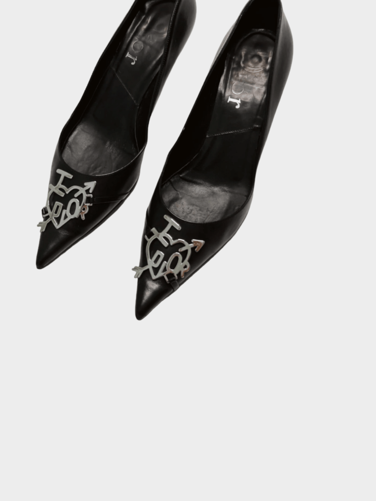 Christian Dior 2004 “I love Dior” Black Leather Heels