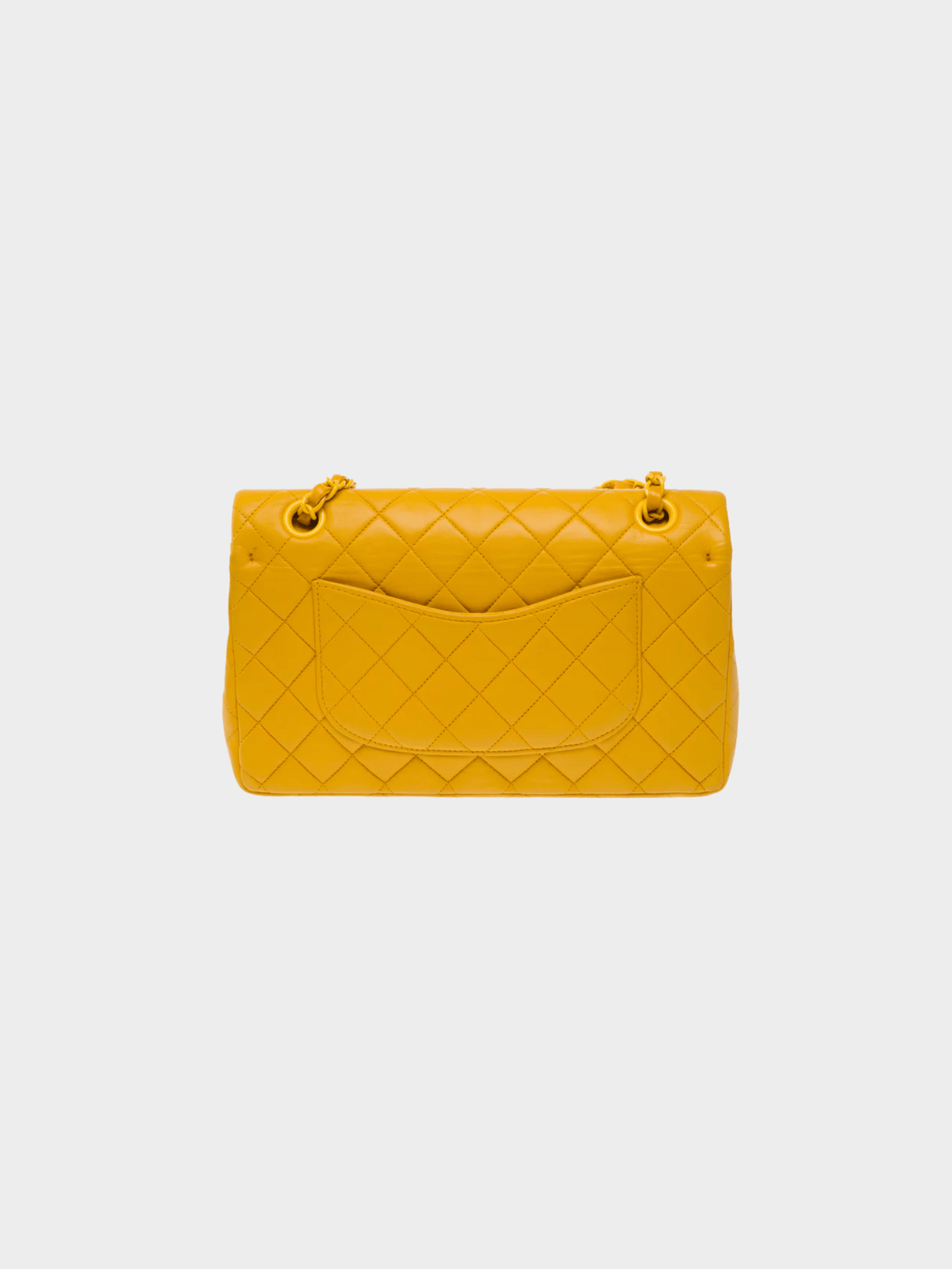 Chanel 1997 Timeless Medium Mustard Yellow Flap Bag