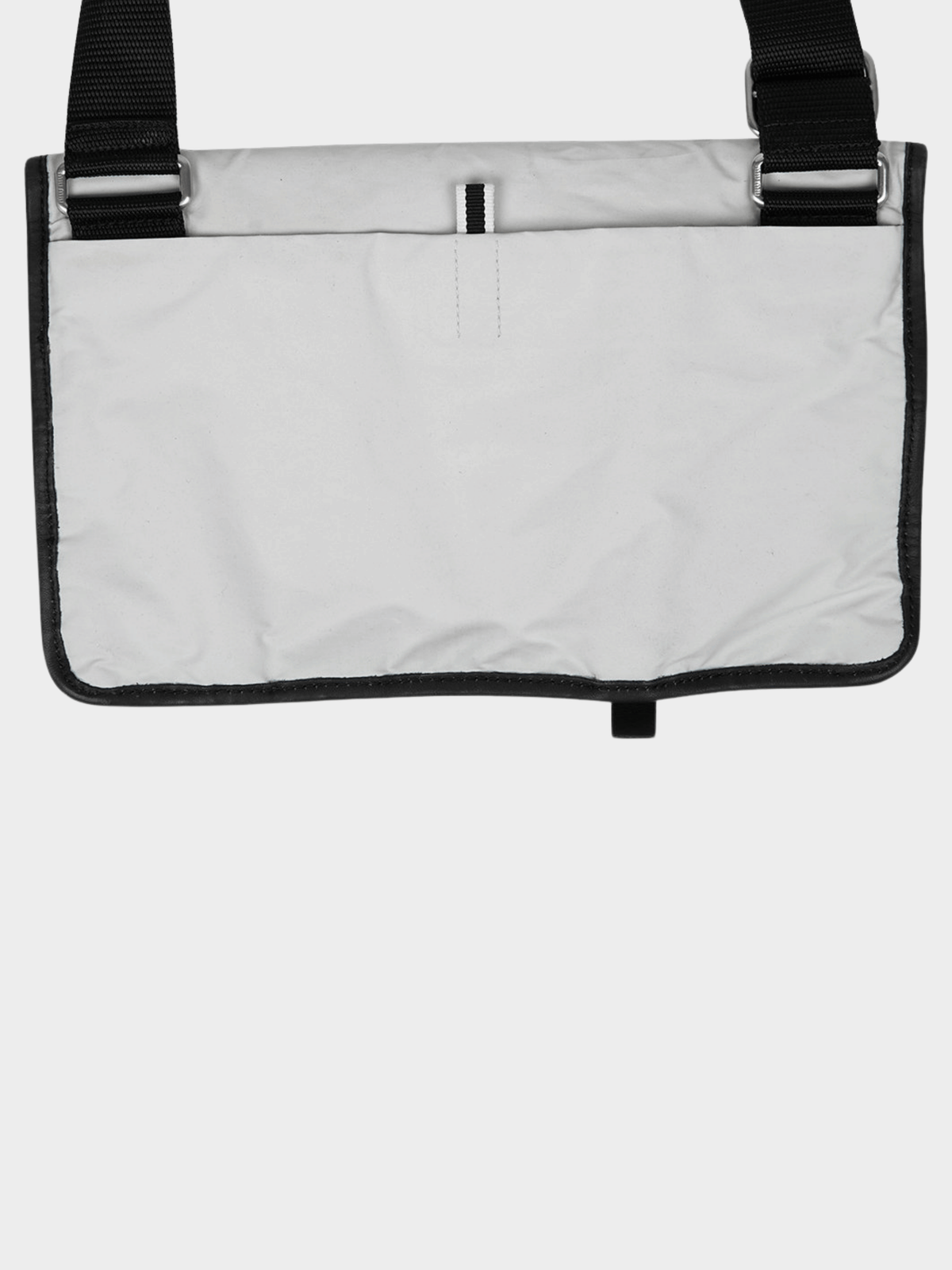 Miu Miu SS 1999 Silver Nylon Crossbody Bag