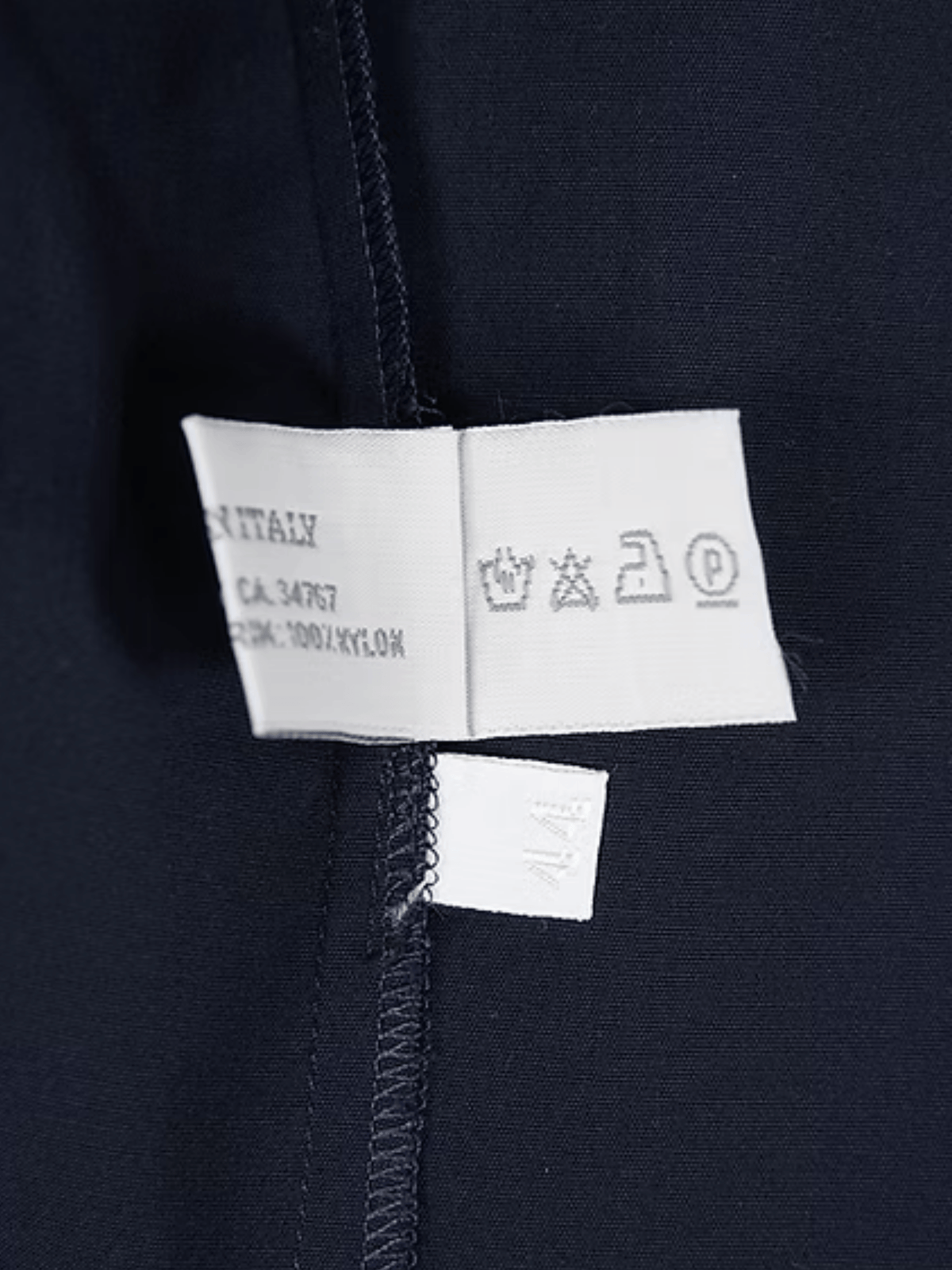 Miu Miu SS 2000 Navy Nylon Zipped Top