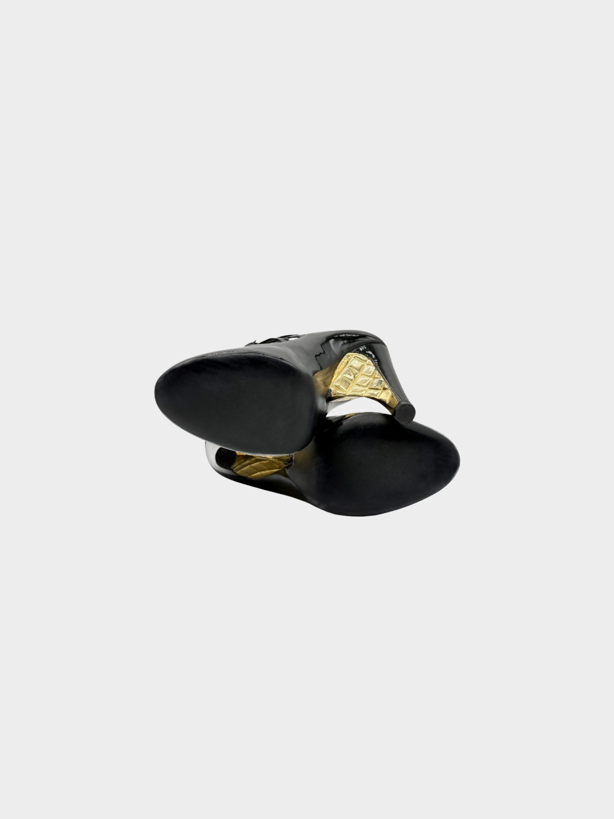 Chanel FW 2007 Black and Gold Pumps