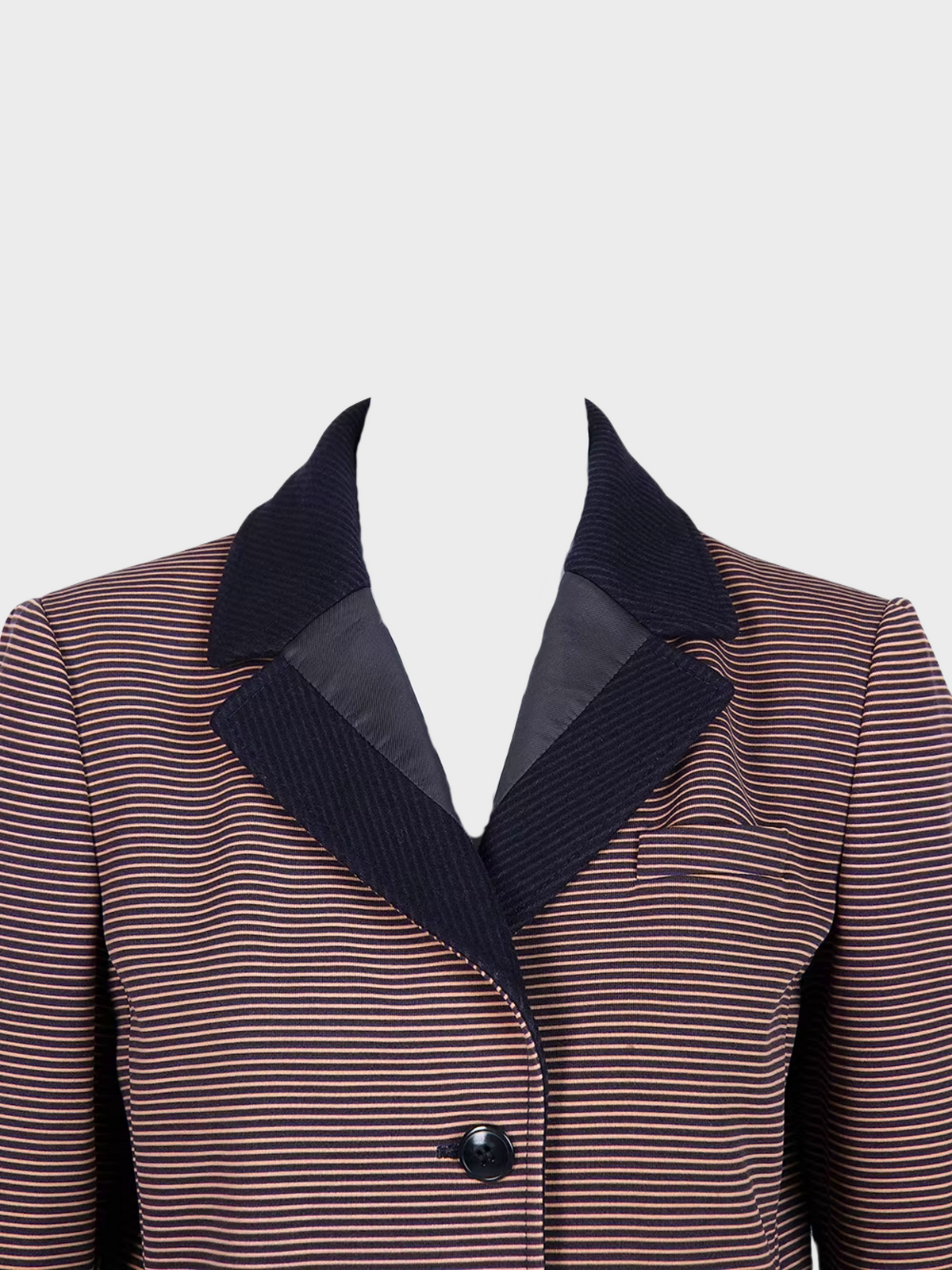 Miu Miu FW 2000 Multicolor Striped Coat