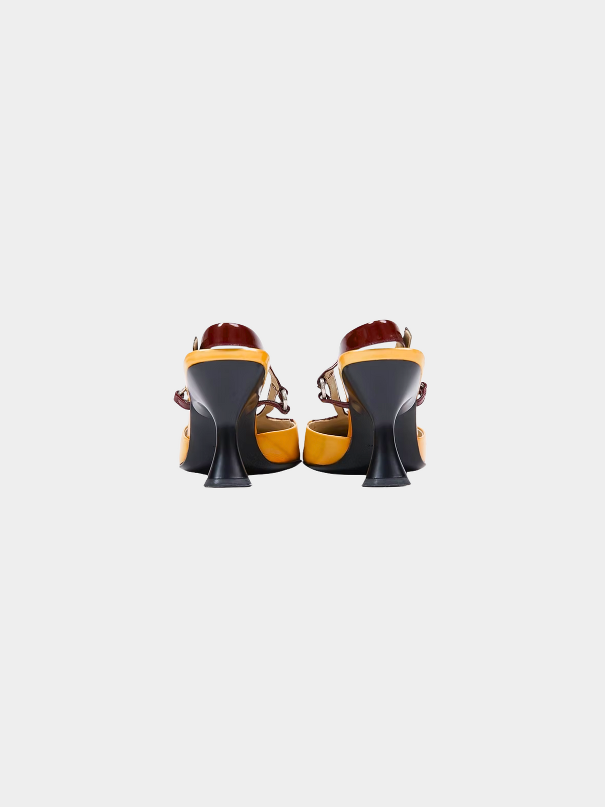 Prada SS 2000 Beige Patent Leather Heels